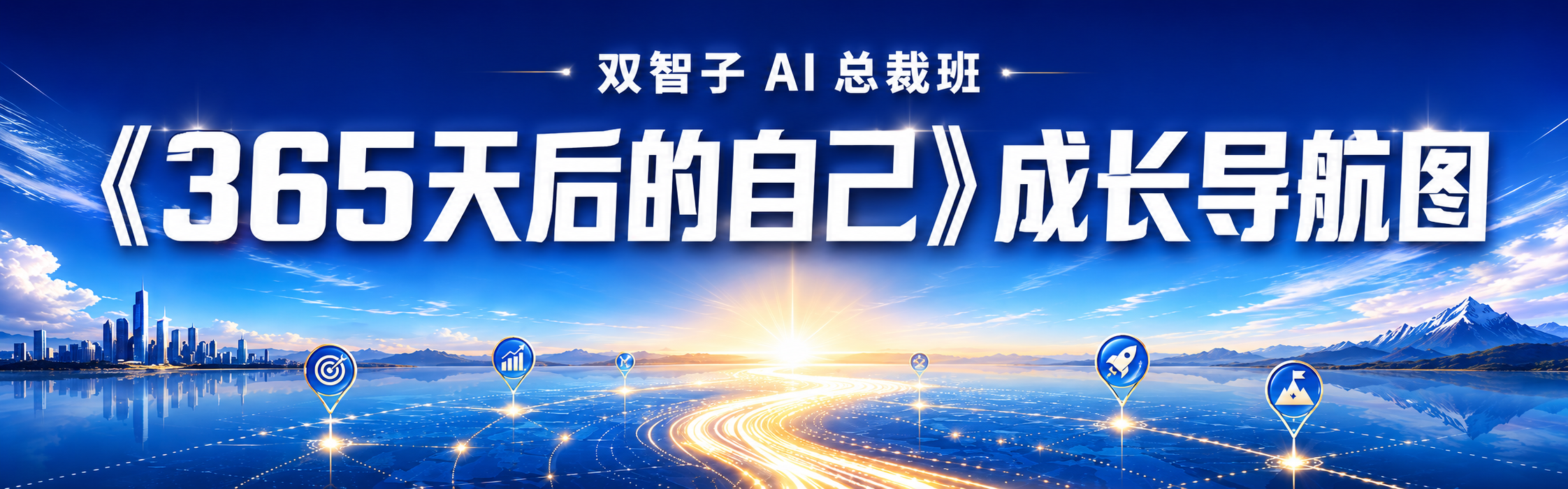 双智子AI总裁班《365天后的自己》成长导航图